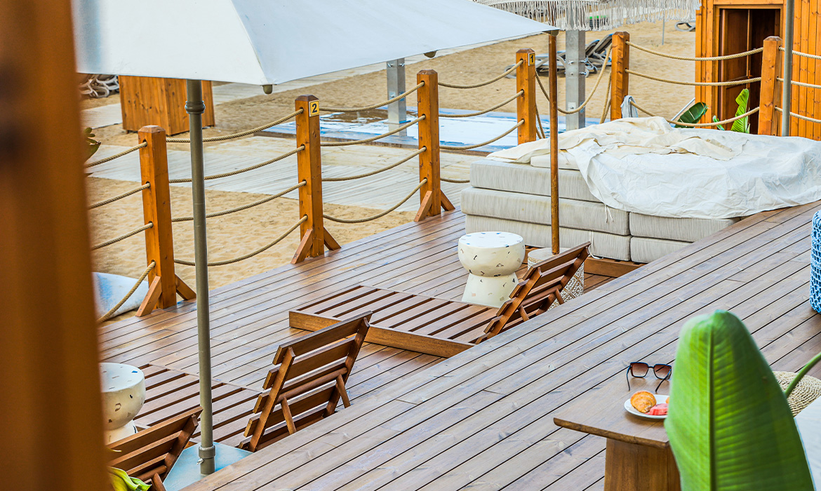 thermowood pine decking