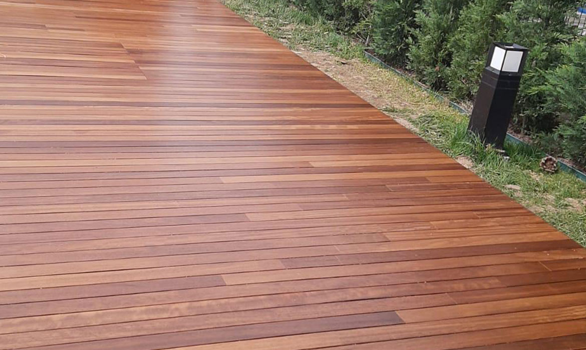 oiled surface